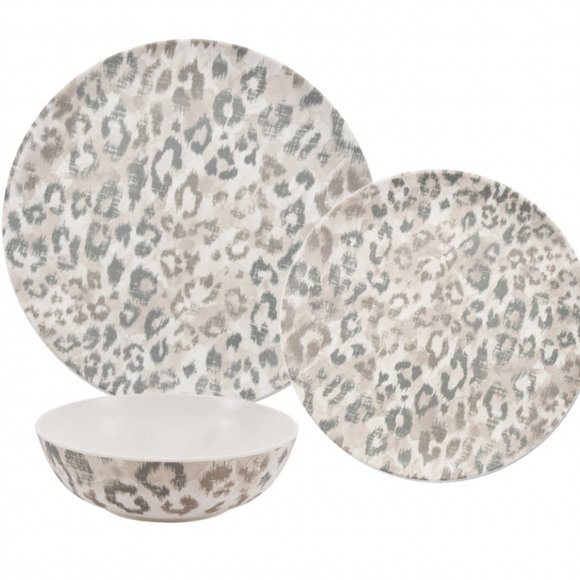 Better Homes And Gardens Dining Melamine Salad Plates Set Of 4 Leopard Print Plates Poshmark
